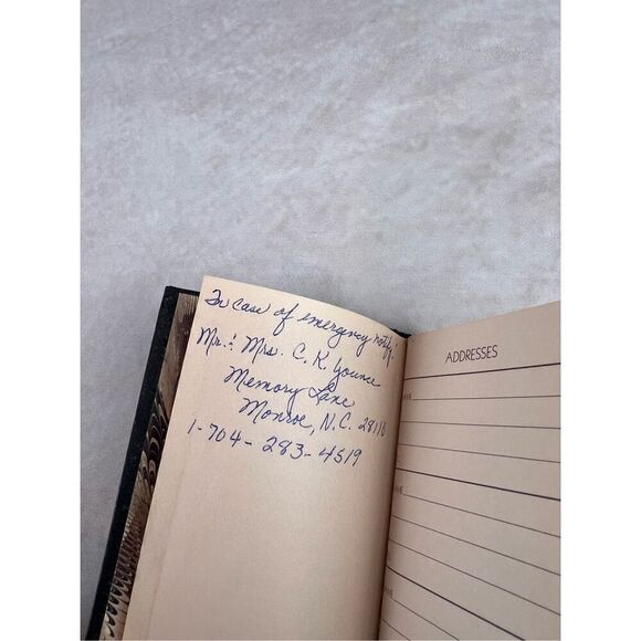 Virginia Slims Cigarettes Little Black Book Address Book - Picture 3 of 6